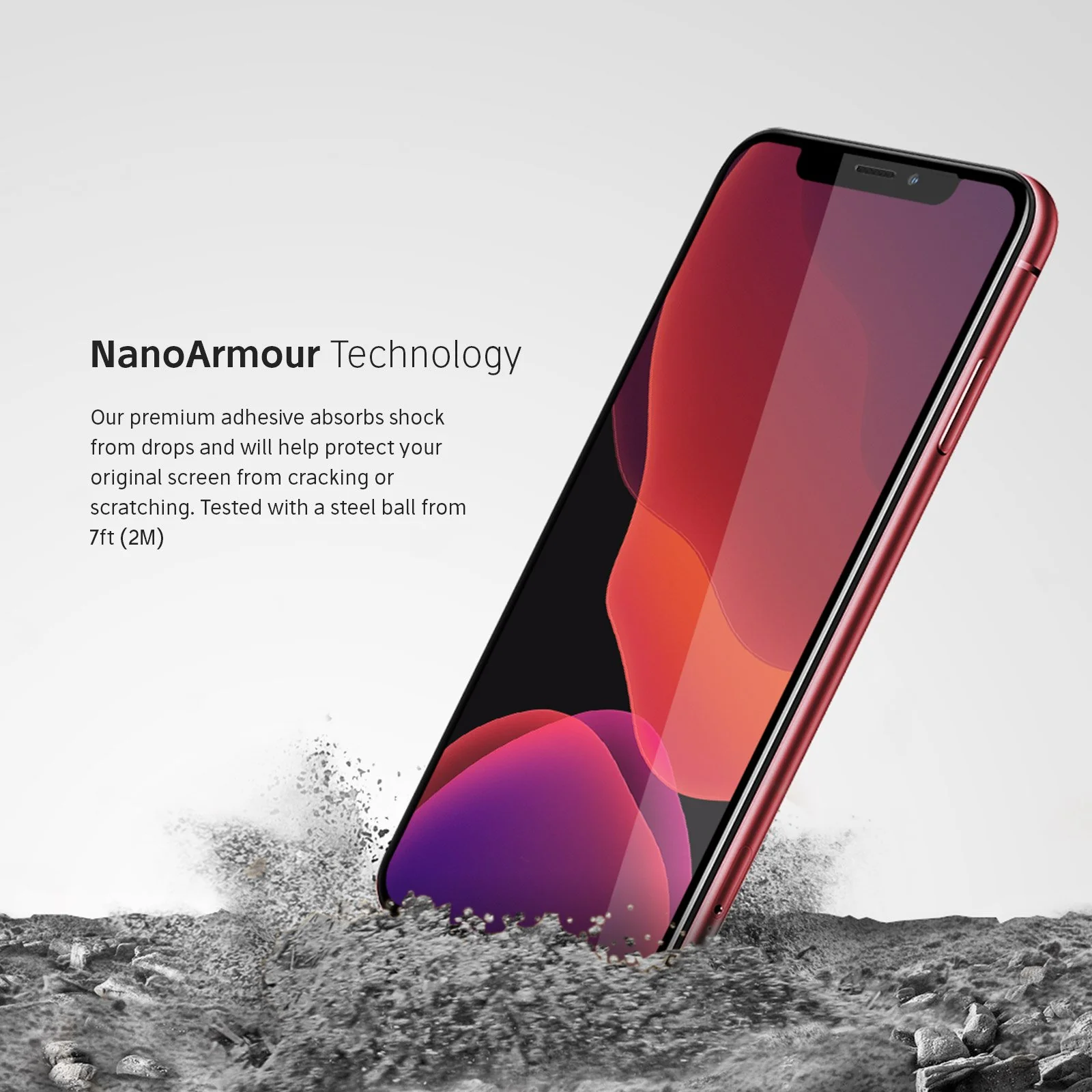 NanoArmour Best for iPhone 11 Screen Protector Edge-to-Edge - Image 4