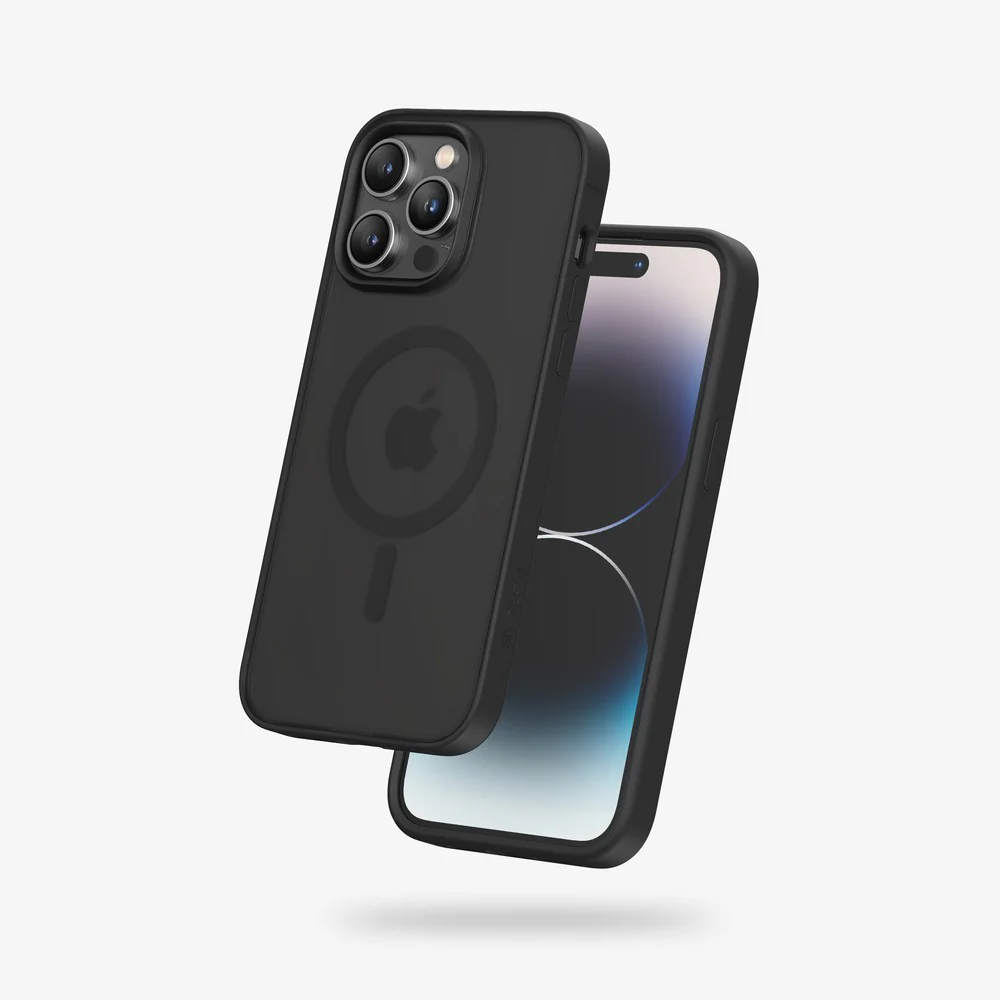 FLOLAB Surtect Tri-Fusion MagSafe Compatible Case – iPhone 14 Series (Stealth Black Frost) - Image 20