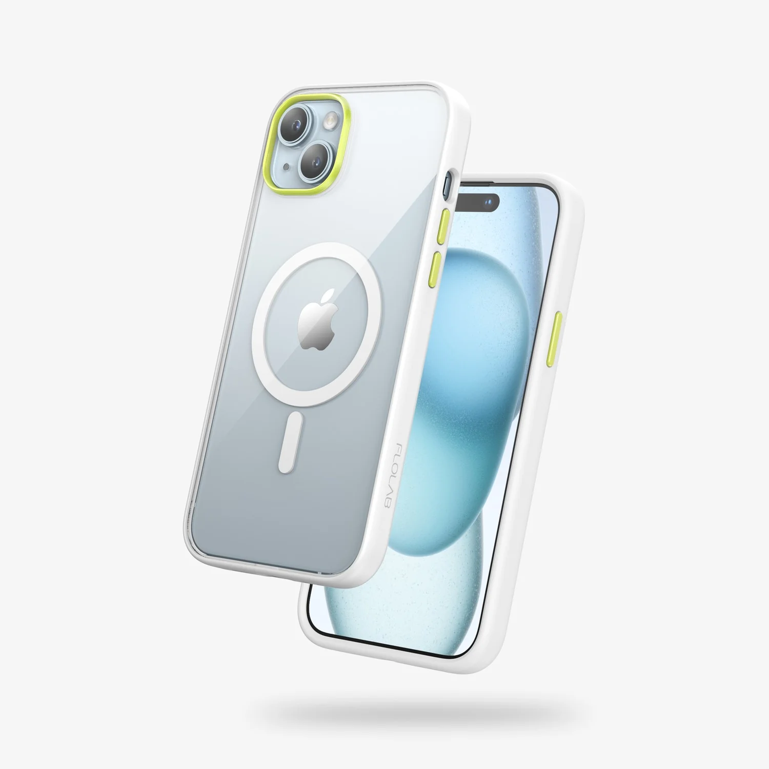 FLOLAB Surtect Tri-Fusion MagSafe Compatible Case – iPhone 15 Series (White Clear) - Image 18