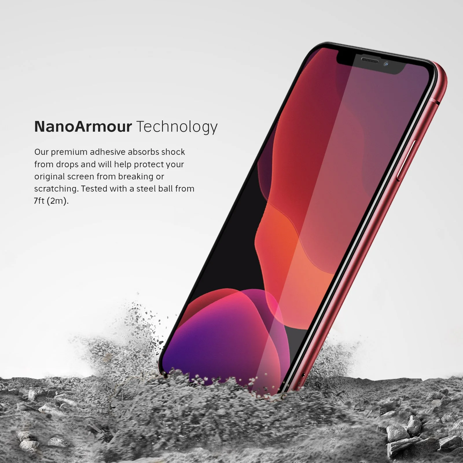 NanoArmour Best Screen Protector for iPhone XR Edge-to-Edge - Image 6
