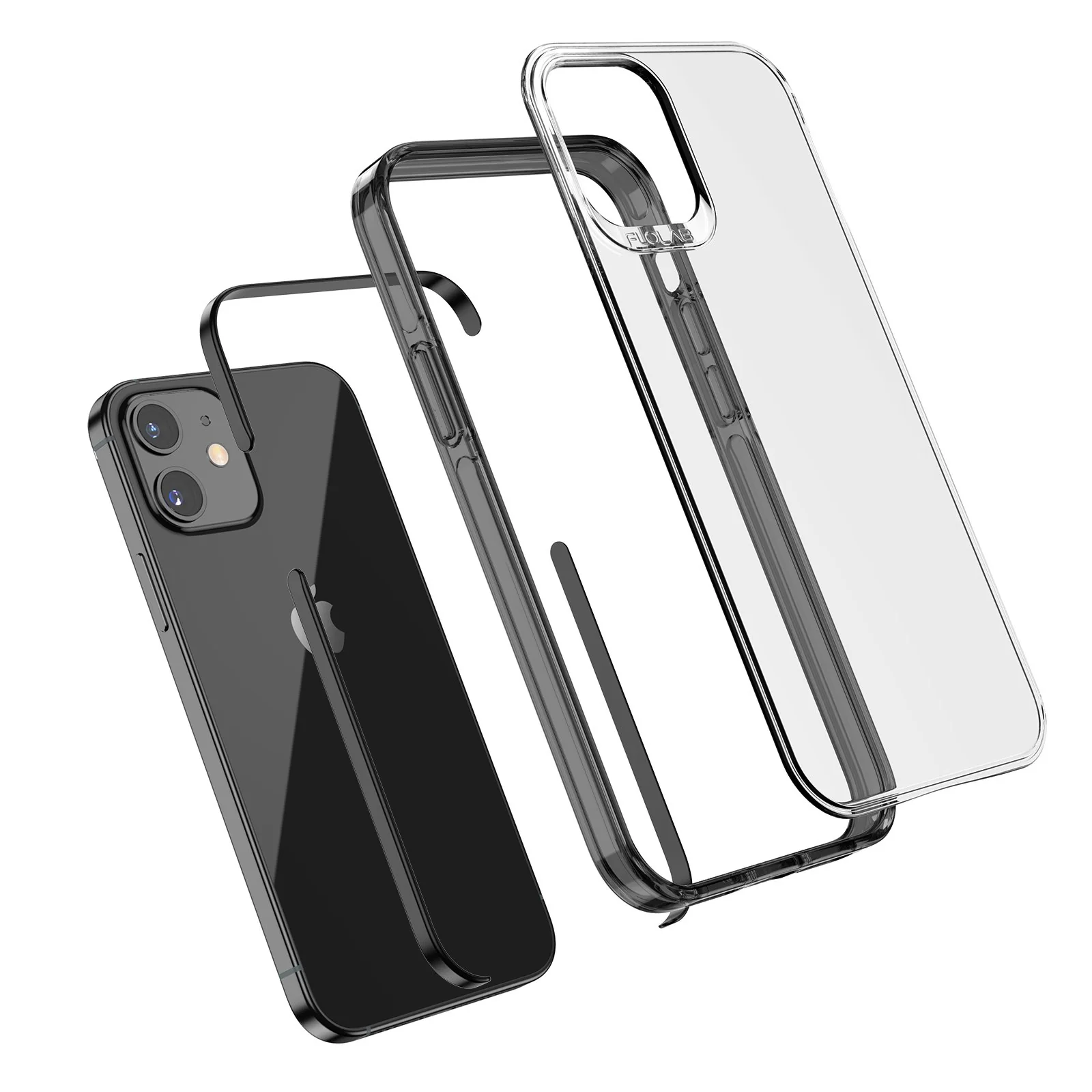 Black Clear for iPhone 12 Pro Cases TAFFYCA Series - Image 3