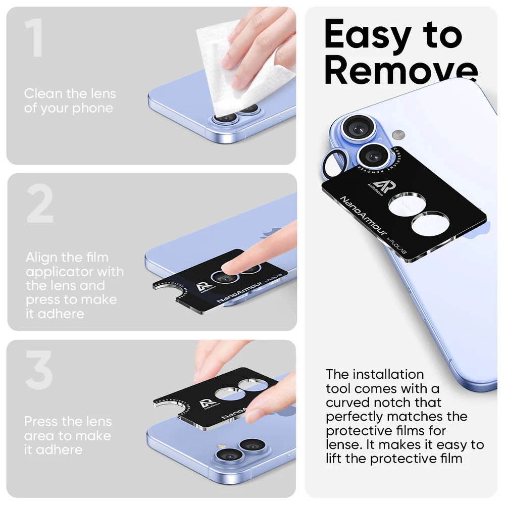 NanoArmour Camera Protector – iPhone 17 Anti Reflective - Image 7