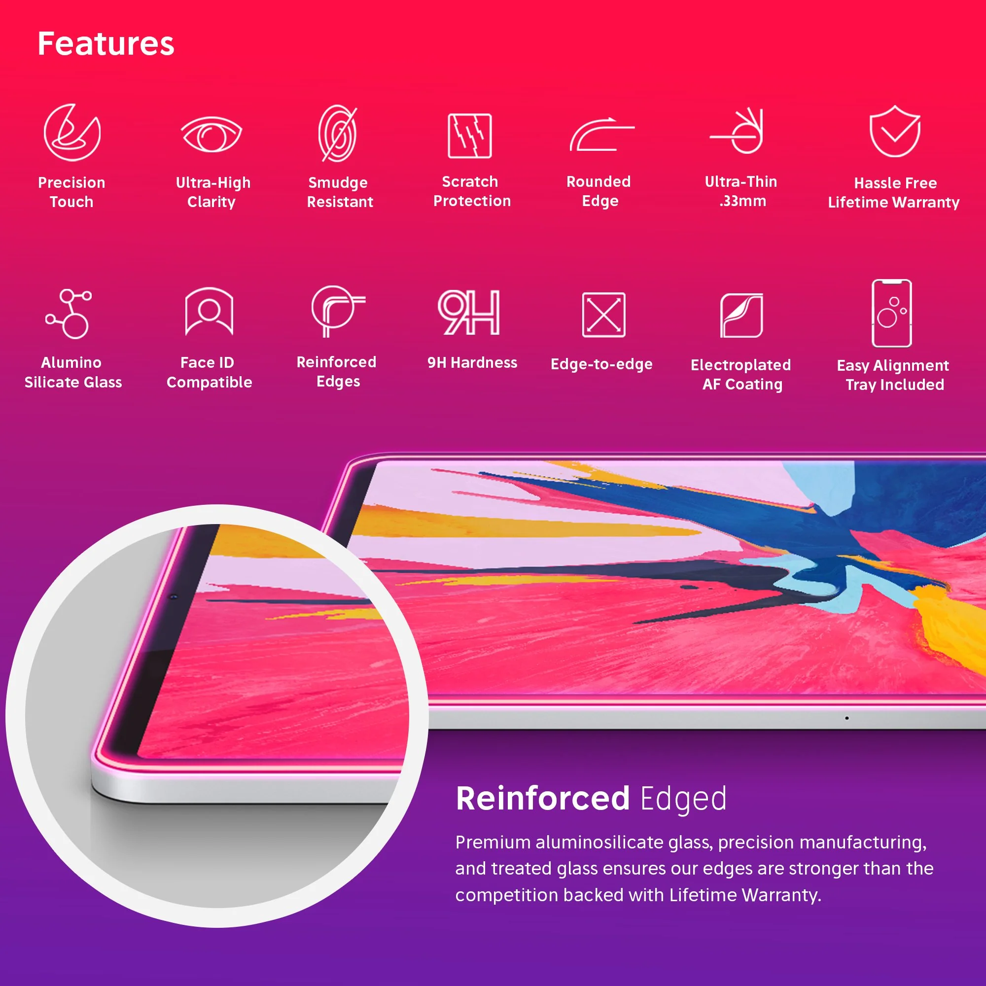 NanoArmour for iPad Pro Anti-Blue light Screen Protector (2018-2021)12.9-inch - Image 3