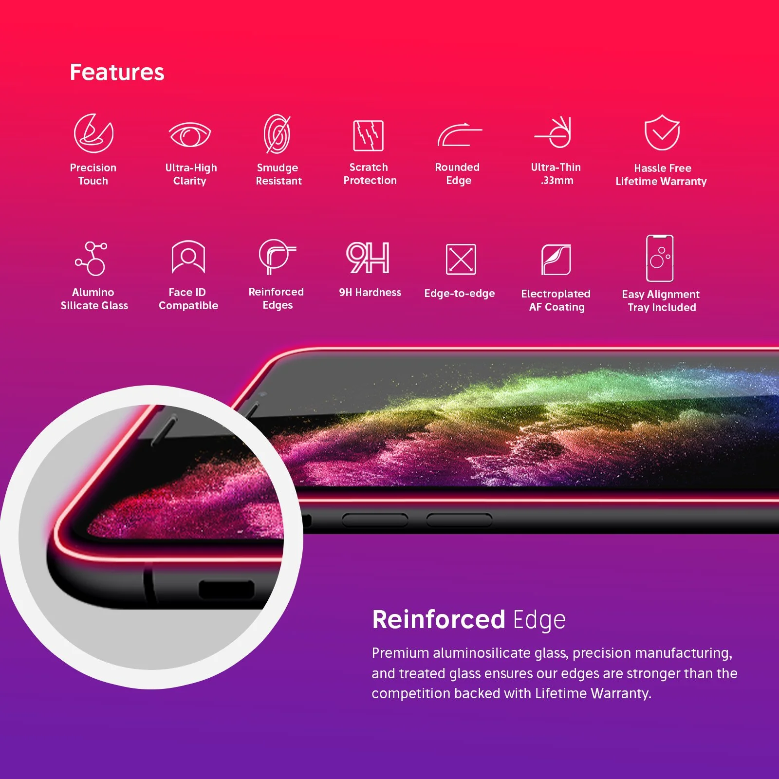 NanoArmour for iPhone 11 Pro Max Best Screen Protector Edge-to-Edge - Image 3