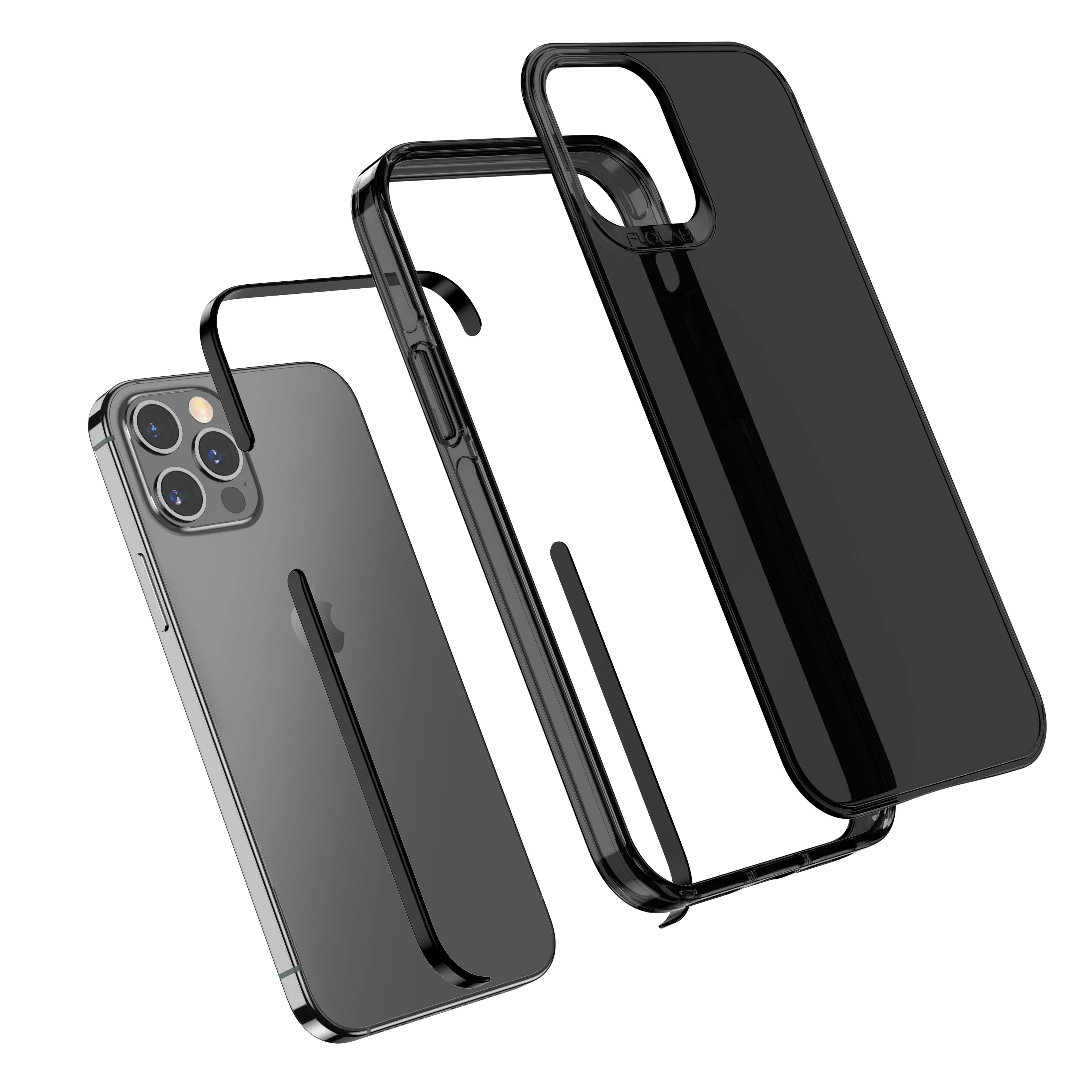 All Black Everything TAFFYCA Series for iPhone 12 Pro Phone Case - Image 3