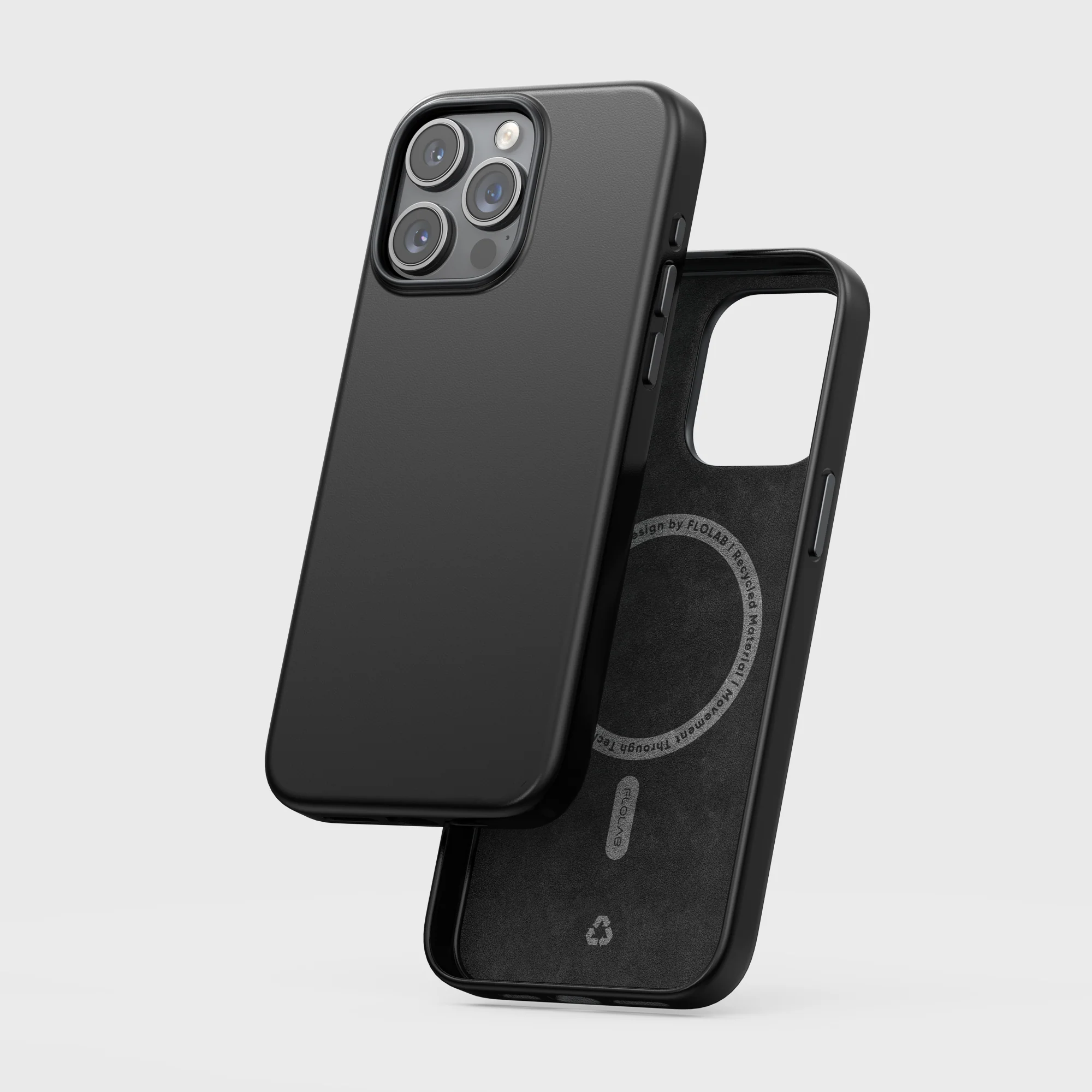 TerraTact NAPA Leather Case – iPhone 15 Series (Midnight Black)