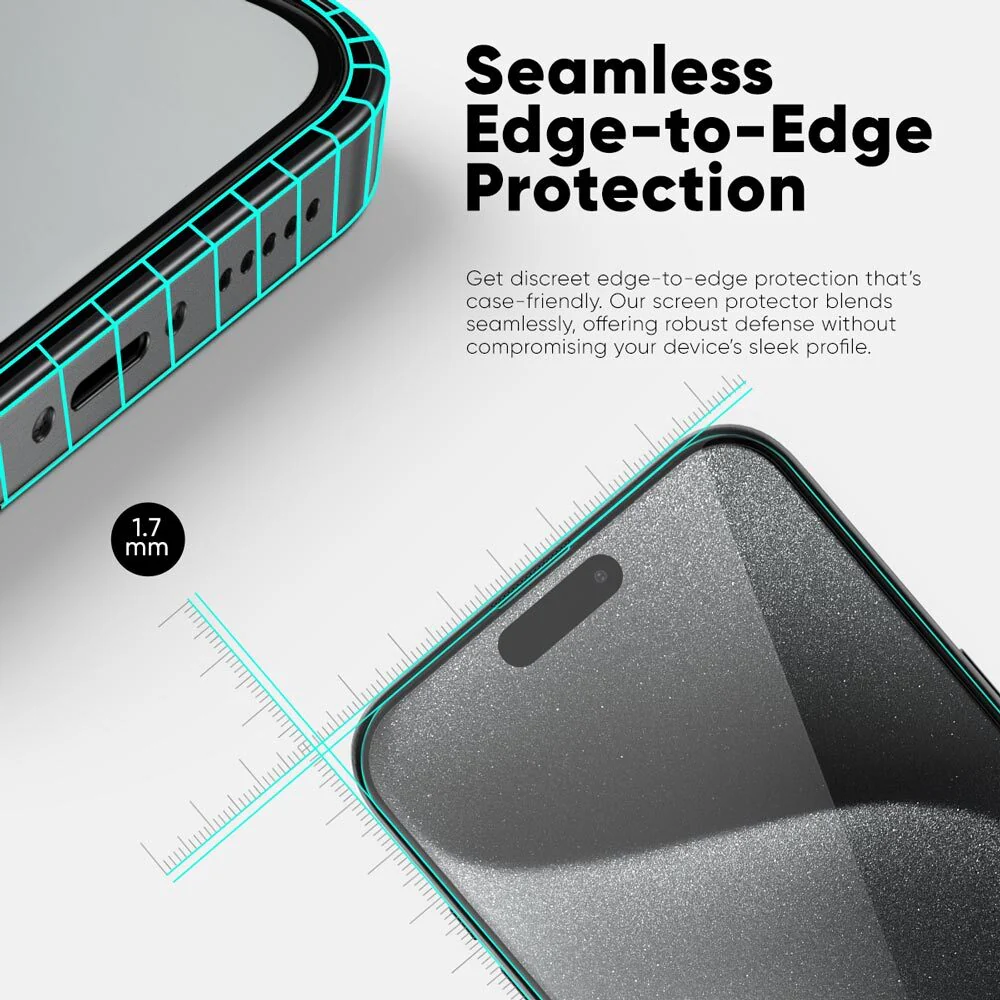 NanoArmour ONETIME MAX Privacy Infinity Edge – iPhone 15 Series - Image 4