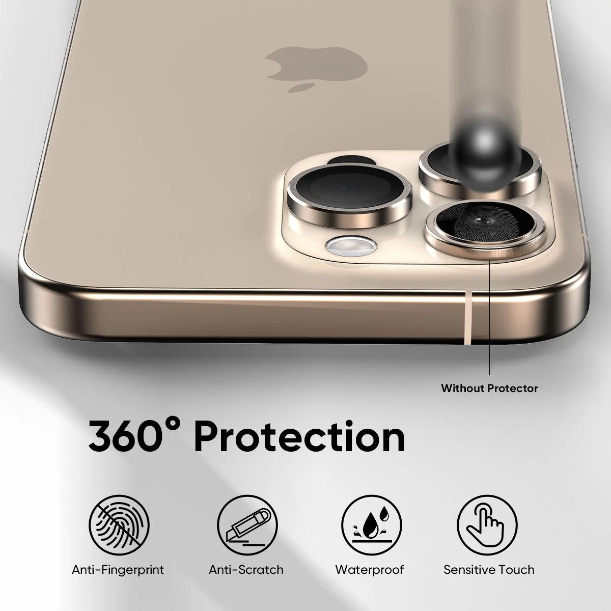 NanoArmour for iPhone 16 Pro / 16 Pro Max Anti Reflective Camera Protector - 4 Pro Colors - Image 4