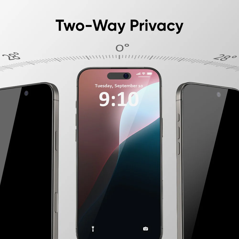 NanoArmour ONETIME PRO Privacy Anti Reflective Infinity Edge – iPhone 16 Series - Image 3