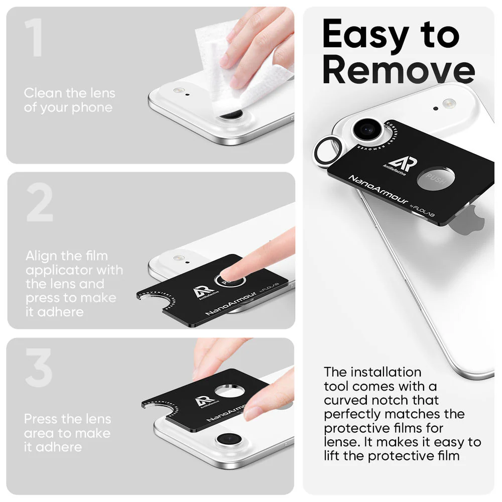 NanoArmour Camera Protector – iPhone 17 Air Anti Reflective - Image 7