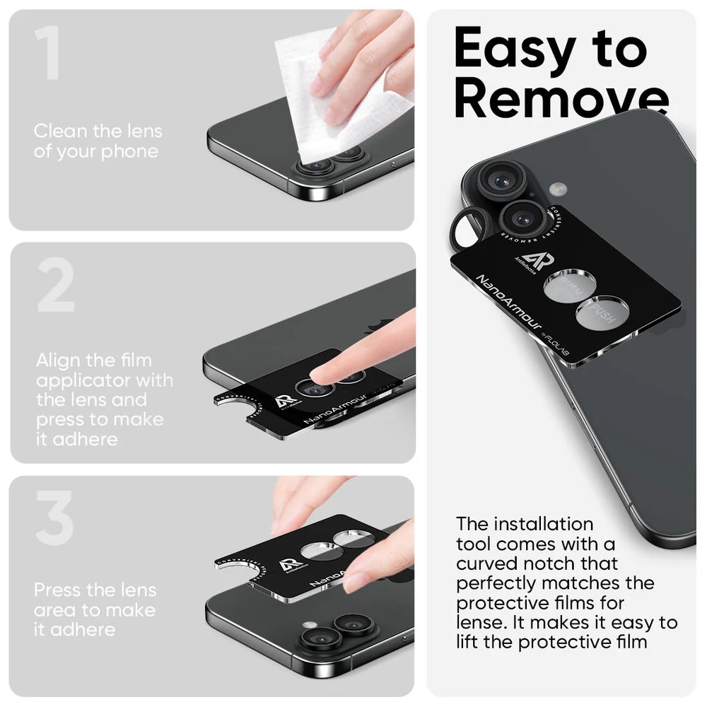 NanoArmour Camera Protector – iPhone 17 Anti Reflective - Image 7