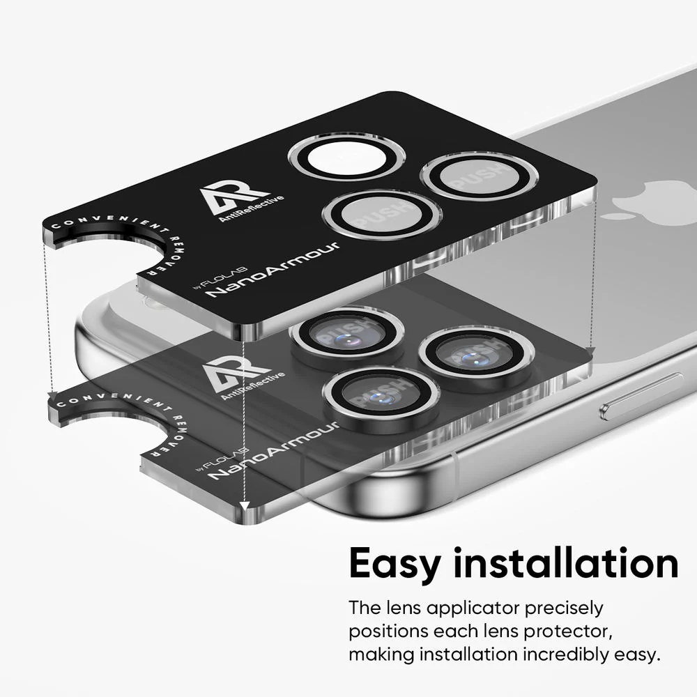NanoArmour Camera Protector – iPhone 17 Pro / Pro Max Anti Reflective - Image 6