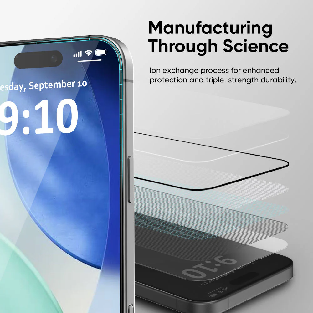 NanoArmour ONETIME PRO Anti Reflective PolarSpectra Infinity Edge Case-Friendly – iPhone 17 Series - Image 3
