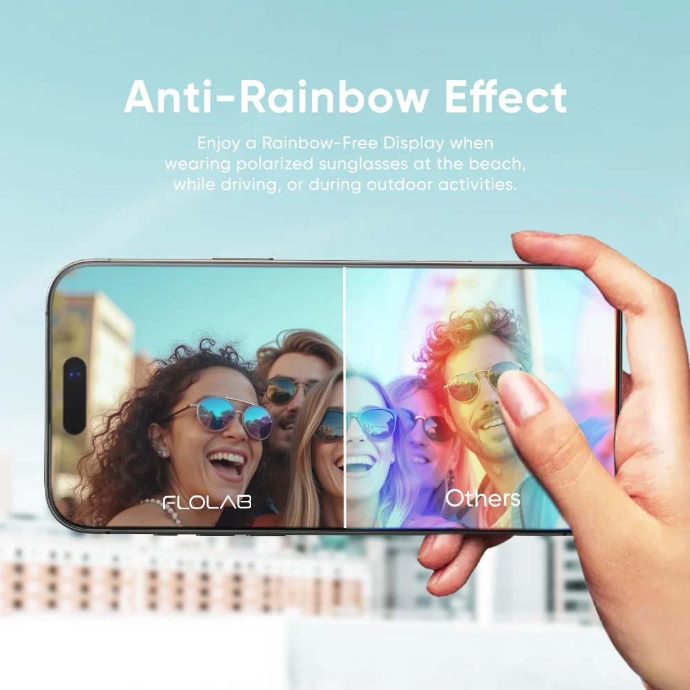 NanoArmour ONETIME PRO Anti Reflective PolarSpectra Infinity Edge – iPhone 16 Series (.7mm Bezels) - Image 3