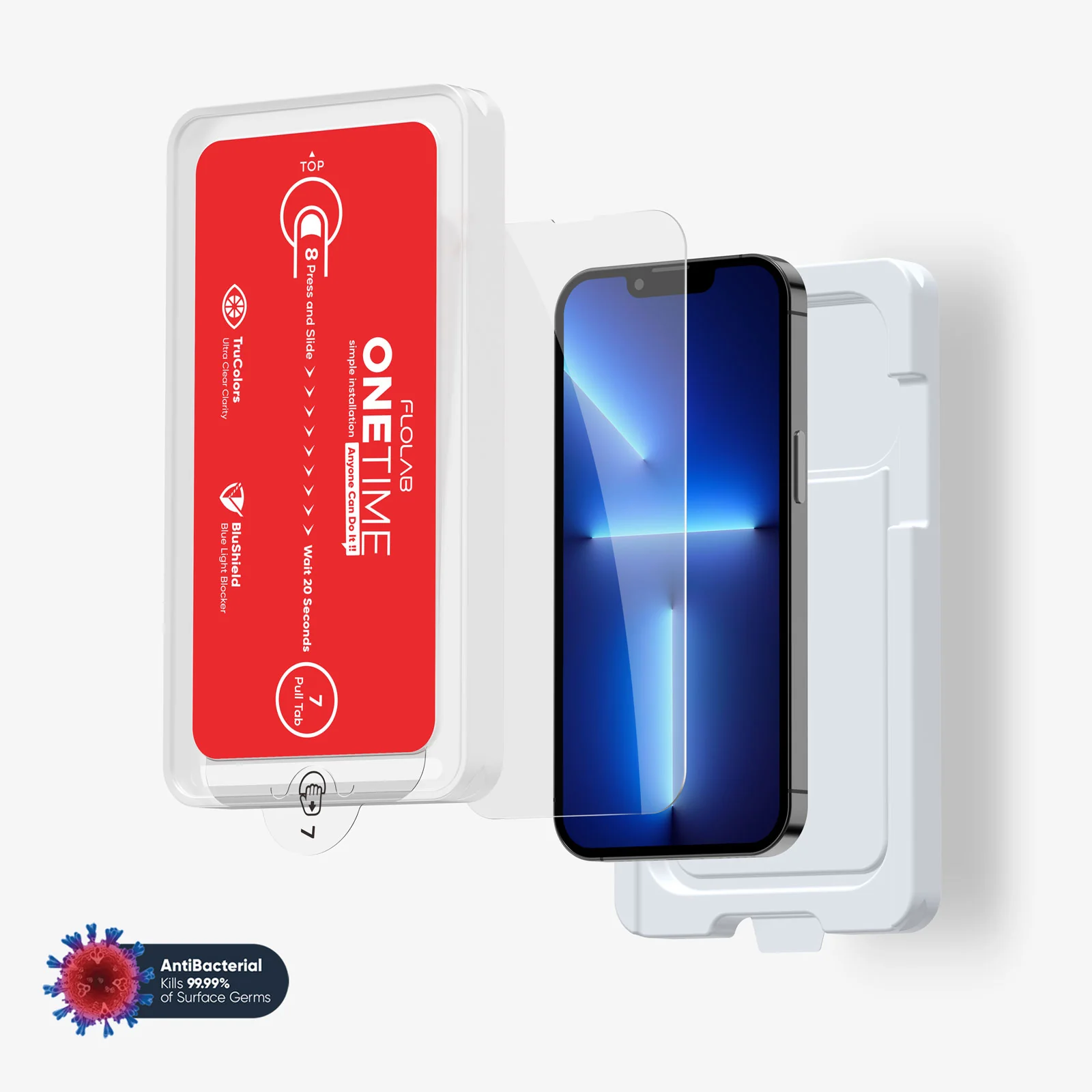 ONETIME NanoArmour for iPhone Anti-Blue Light Screen Protector: Dust-Free Installation, Case Friendly, Crystal Clear, No Blue or Yellow Tint - Image 10