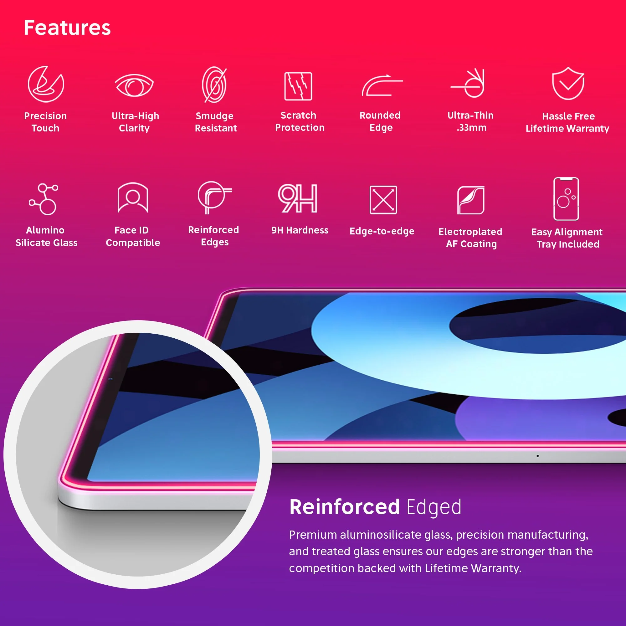 NanoArmour 10.9-inch for iPad Air 4 Anti-Glare Matte Screen Protector (2020) - Image 3
