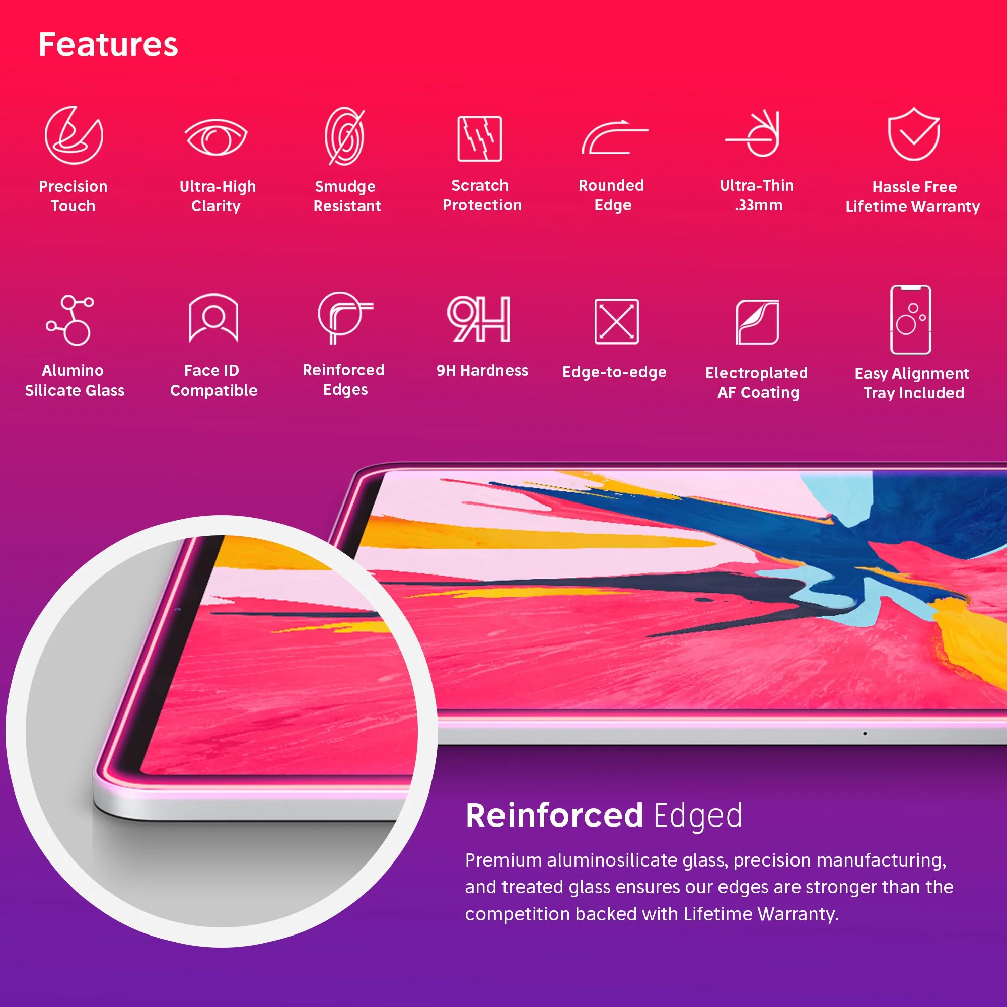 NanoArmour 12.9-inch for iPad Pro Anti-Glare Matte Screen Protector (2018-2021) - Image 3
