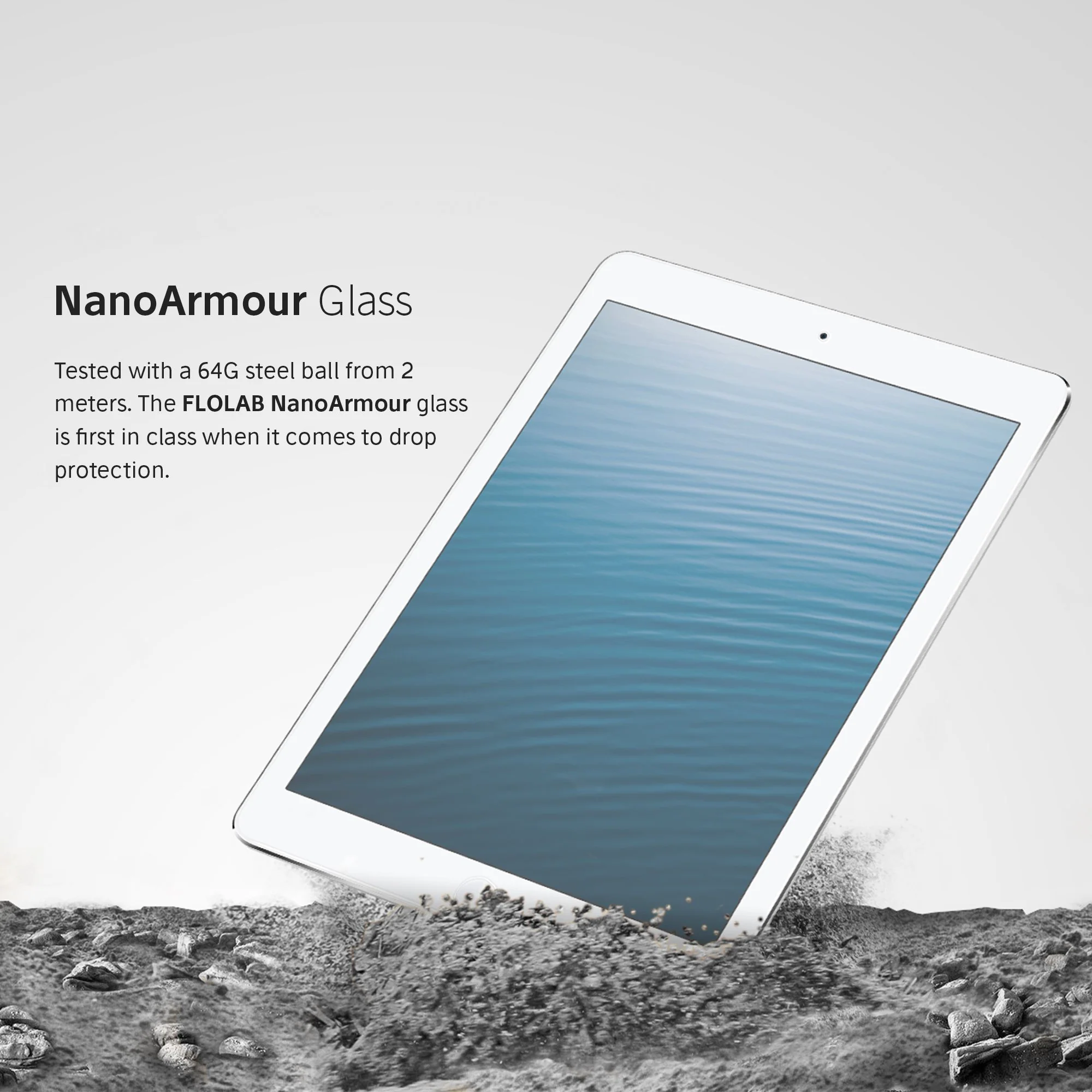 NanoArmour 9.7-inch for iPad 6/5 / iPad Pro 2016 Anti-Glare  Matte Screen Protector - Image 2