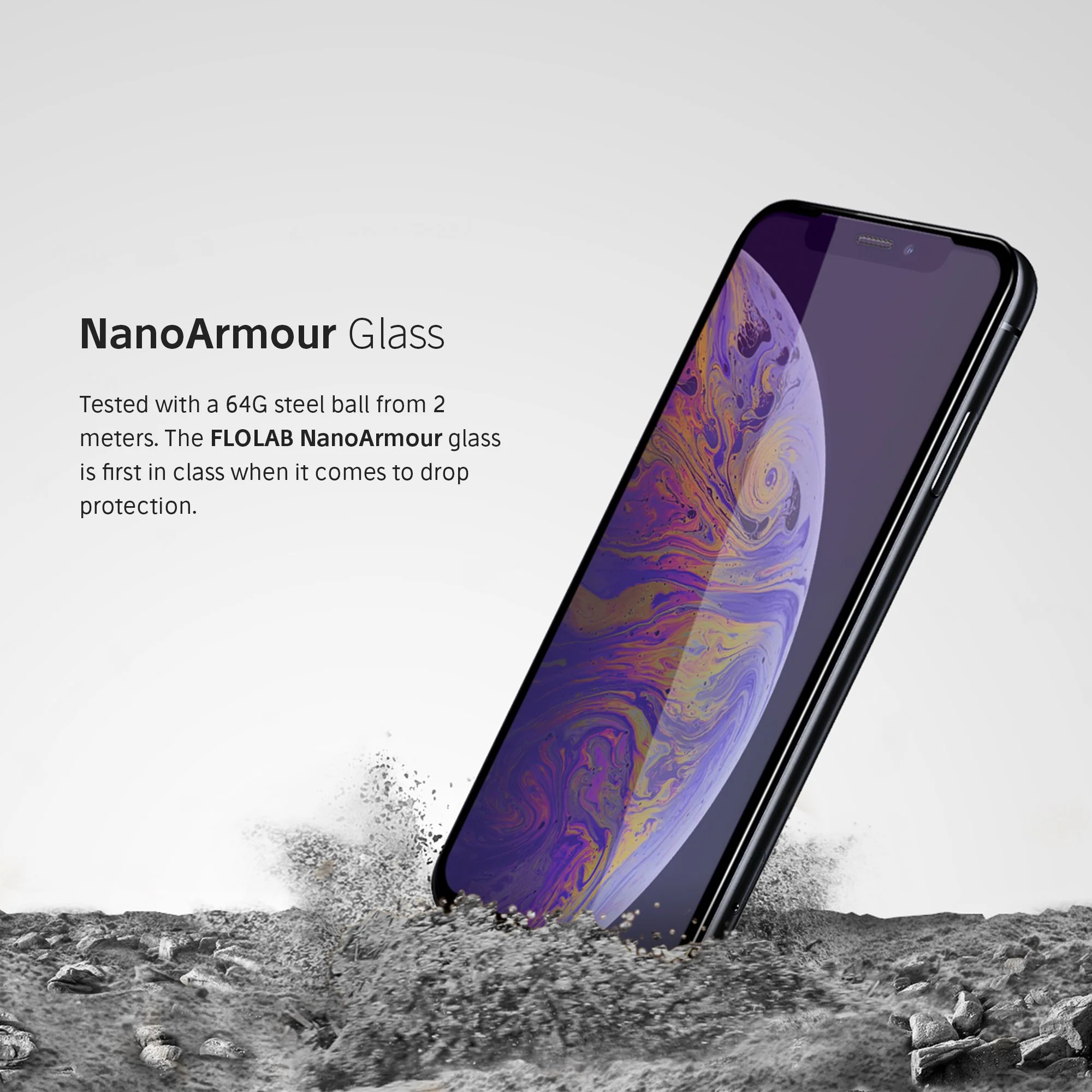 NanoArmour for iPhone XS Max Anti-Blue Light Screen Protector Case Friendly - Image 4