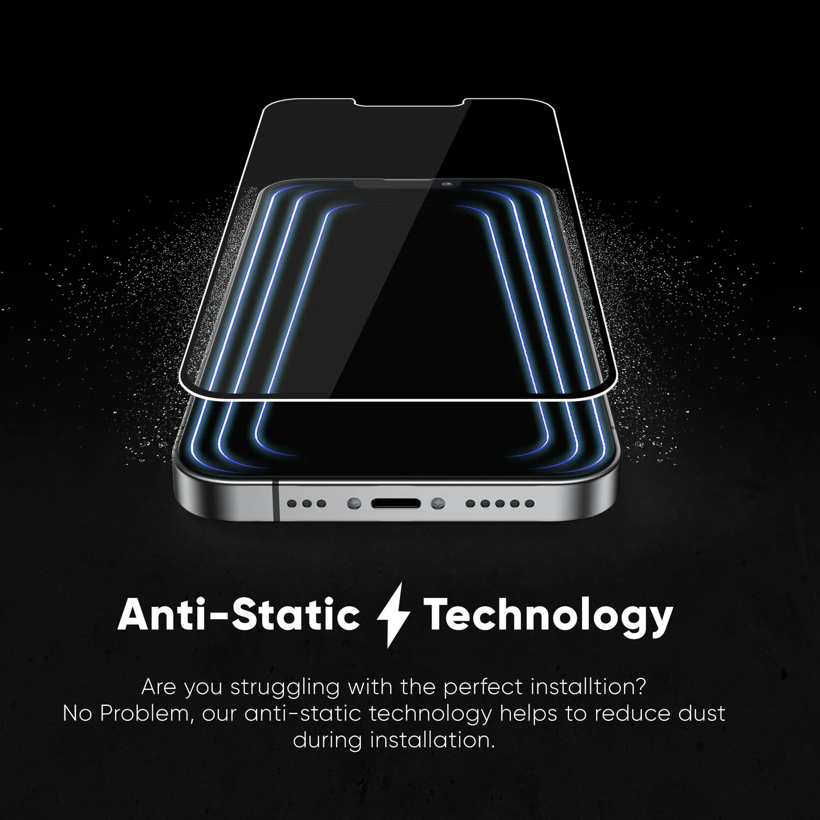 NanoArmour for iPhone 13 Pro Max Screen Protector Anti-Dust Edge-to-Edge - Image 2