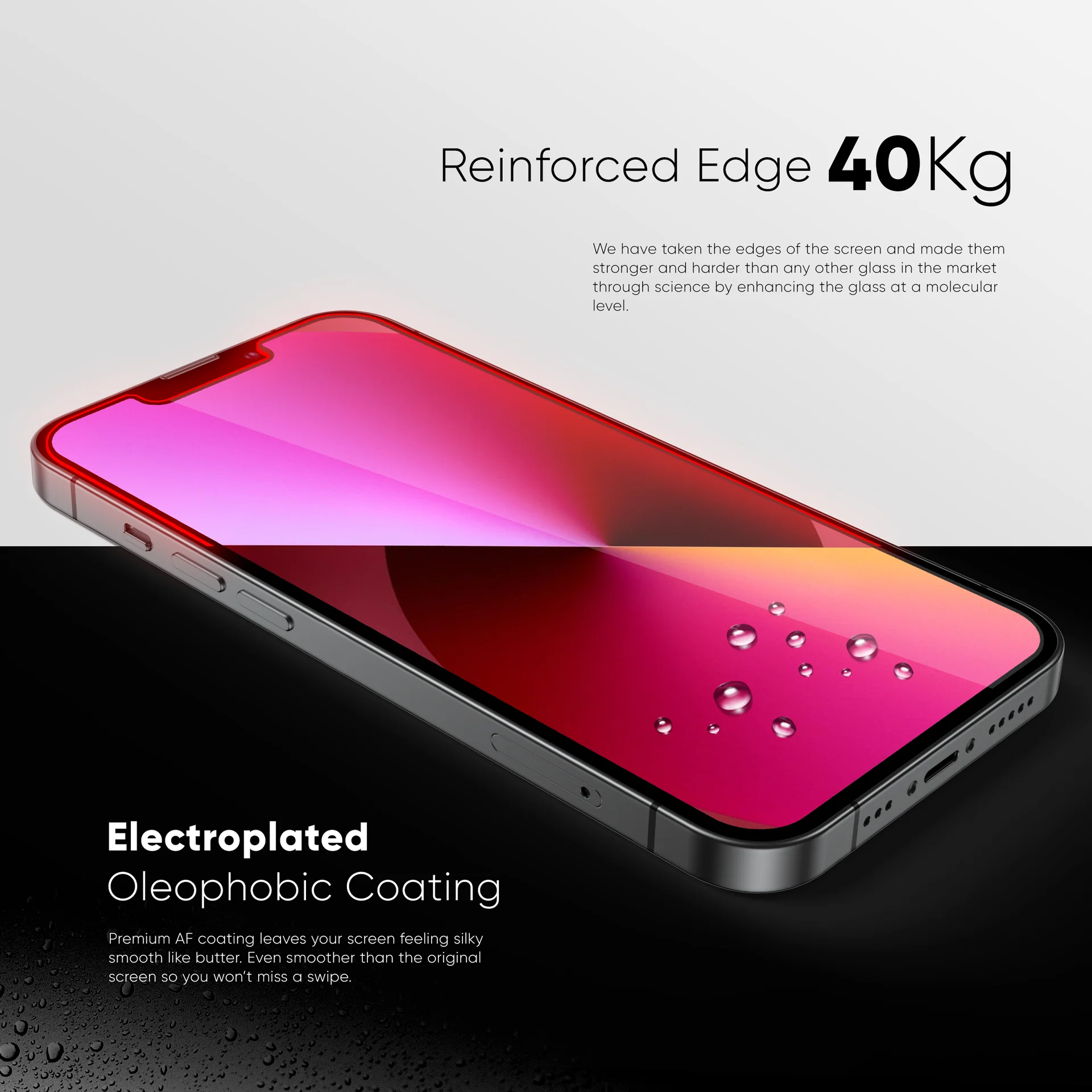 NanoArmour for iPhone 13 Pro Max Screen Protector Anti-Dust Edge-to-Edge - Image 3